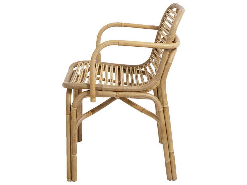Cane Line Peak Rattan Brown Arm Dining Chair