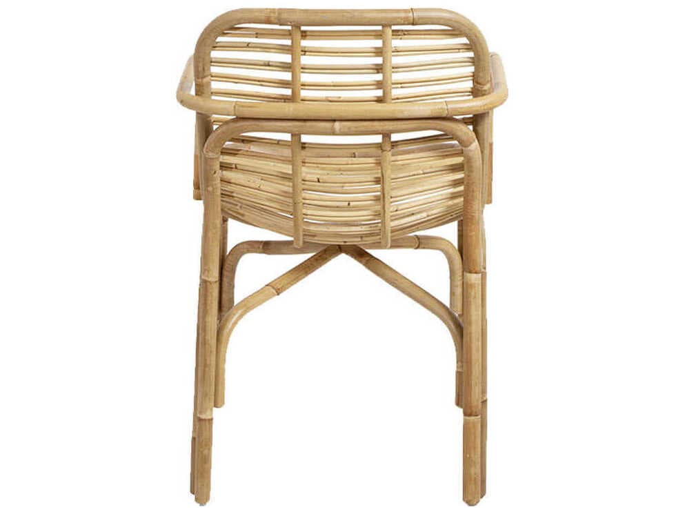 Cane Line Peak Rattan Brown Arm Dining Chair