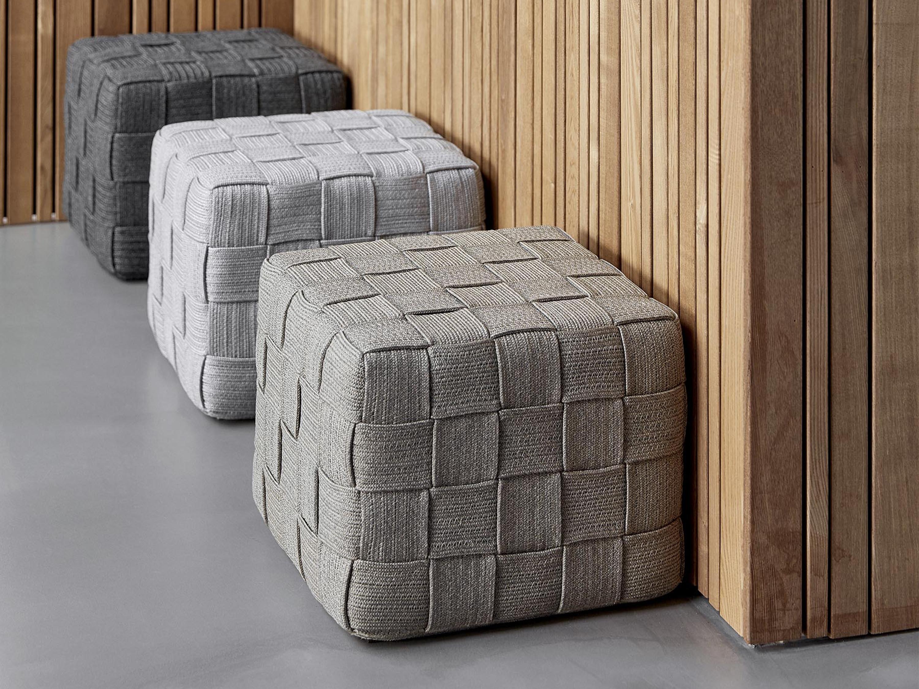 Cane Line Cube Footstool