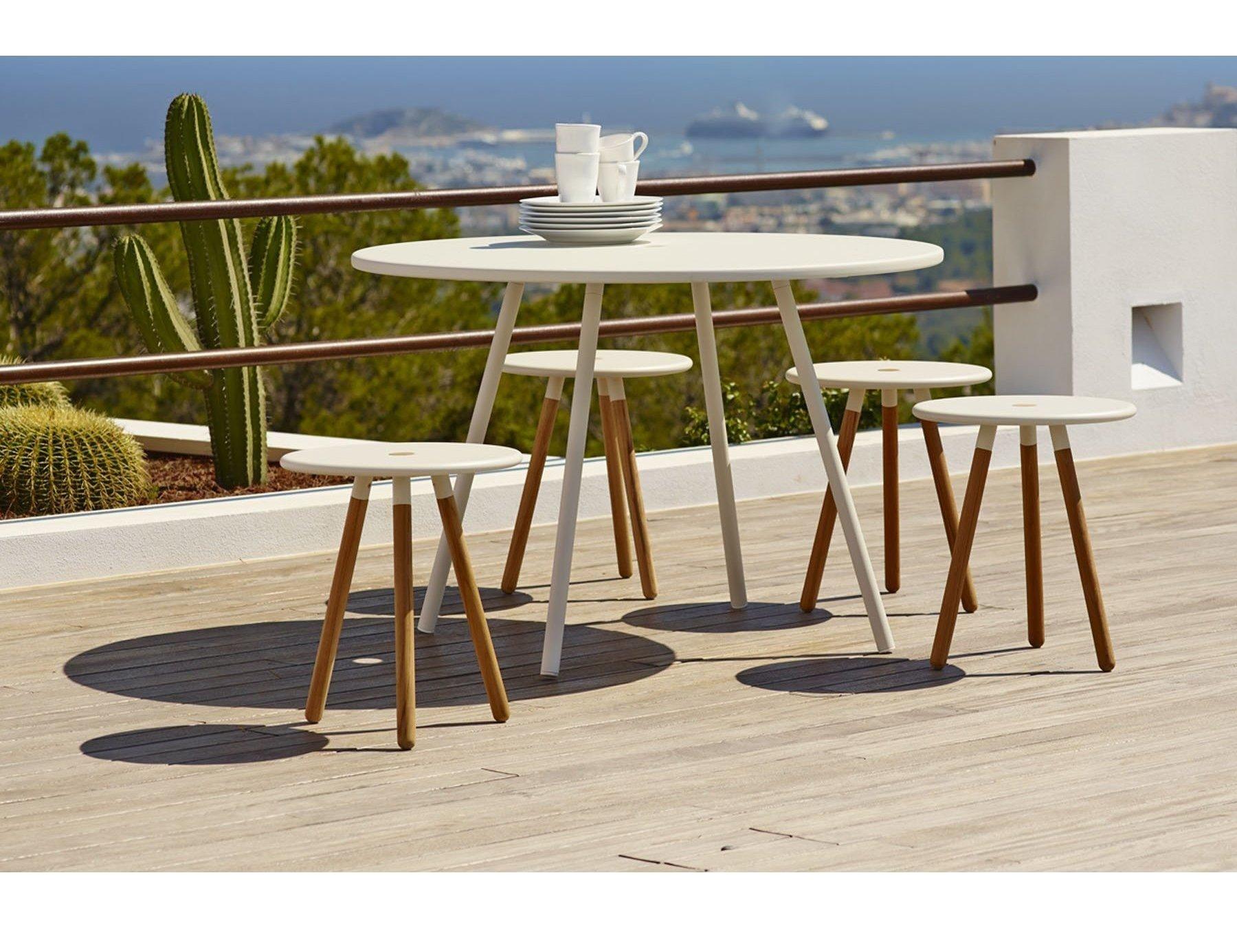 Cane Line Outdoor Area Aluminum Round Dining Table