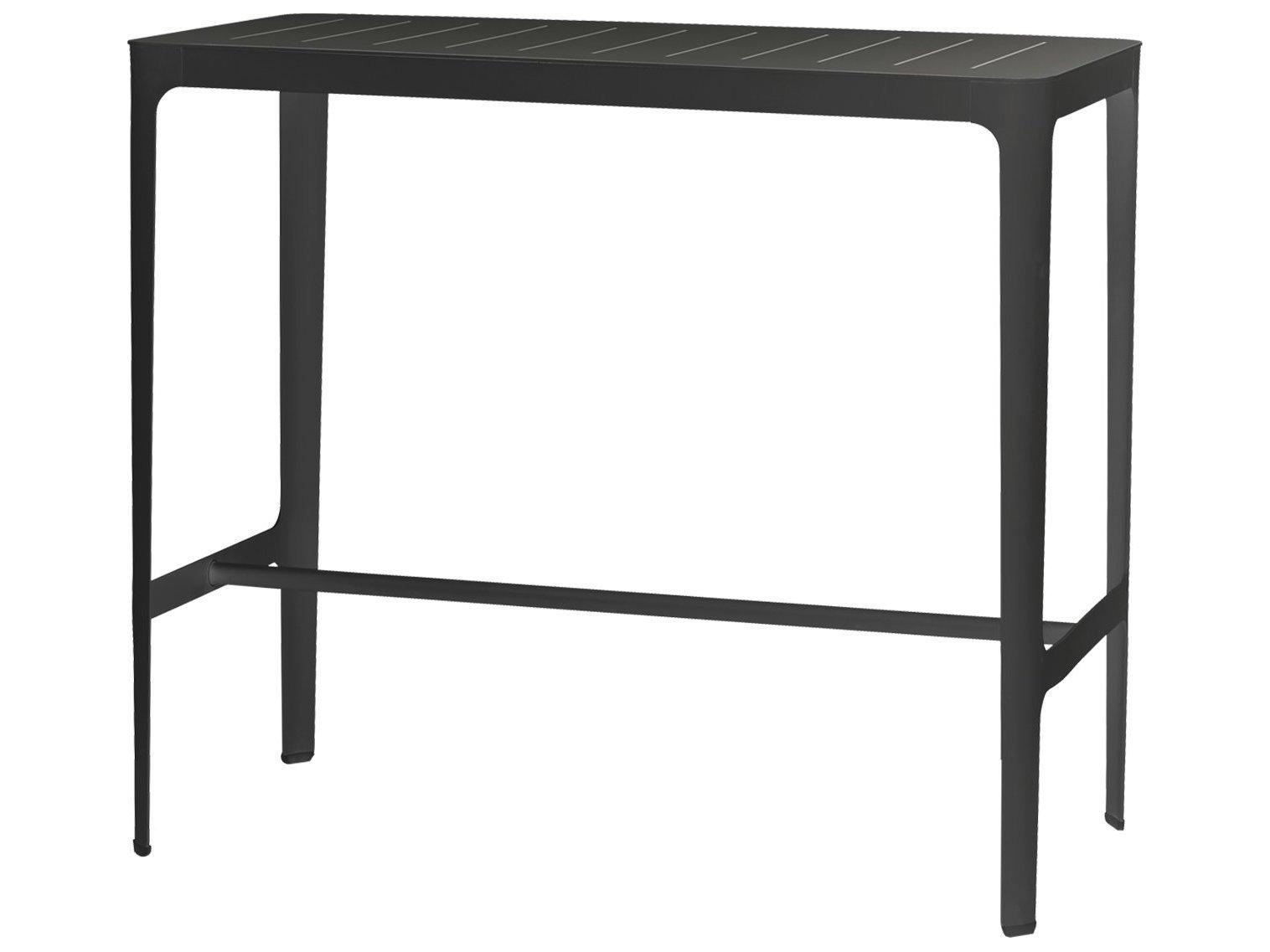 Cane Line Outdoor Cut Aluminum Rectangular Bar Table