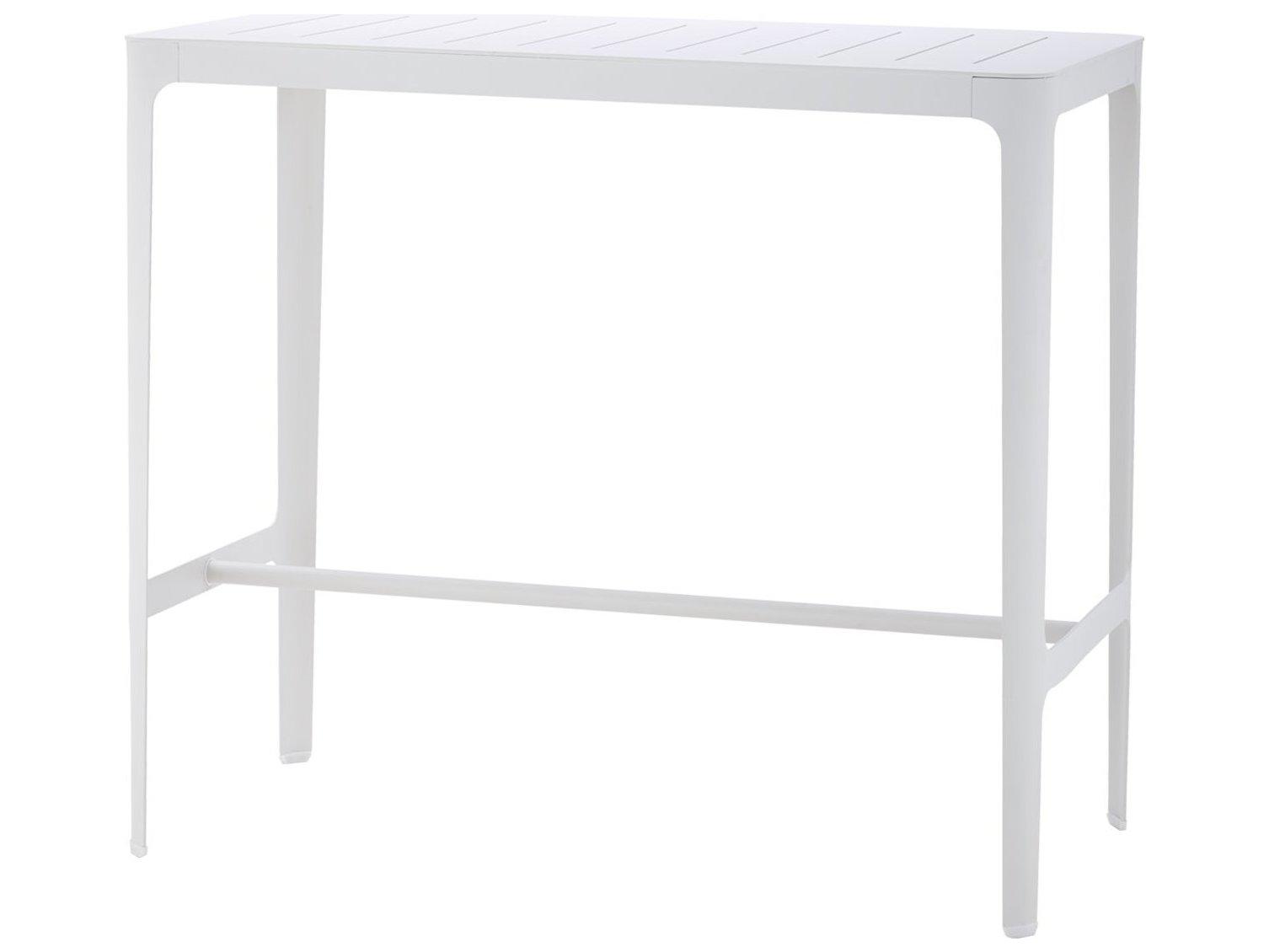 Cane Line Outdoor Cut Aluminum Rectangular Bar Table
