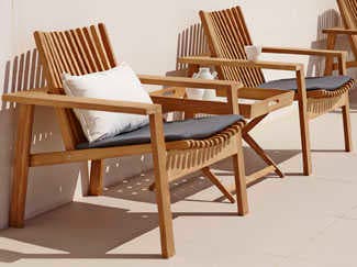 Cane Line Outdoor Amaze Lounge chair/Sofa Replacement Cushion in Natte Grey