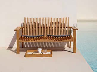 Cane Line Outdoor Amaze Lounge chair/Sofa Replacement Cushion in Natte Grey