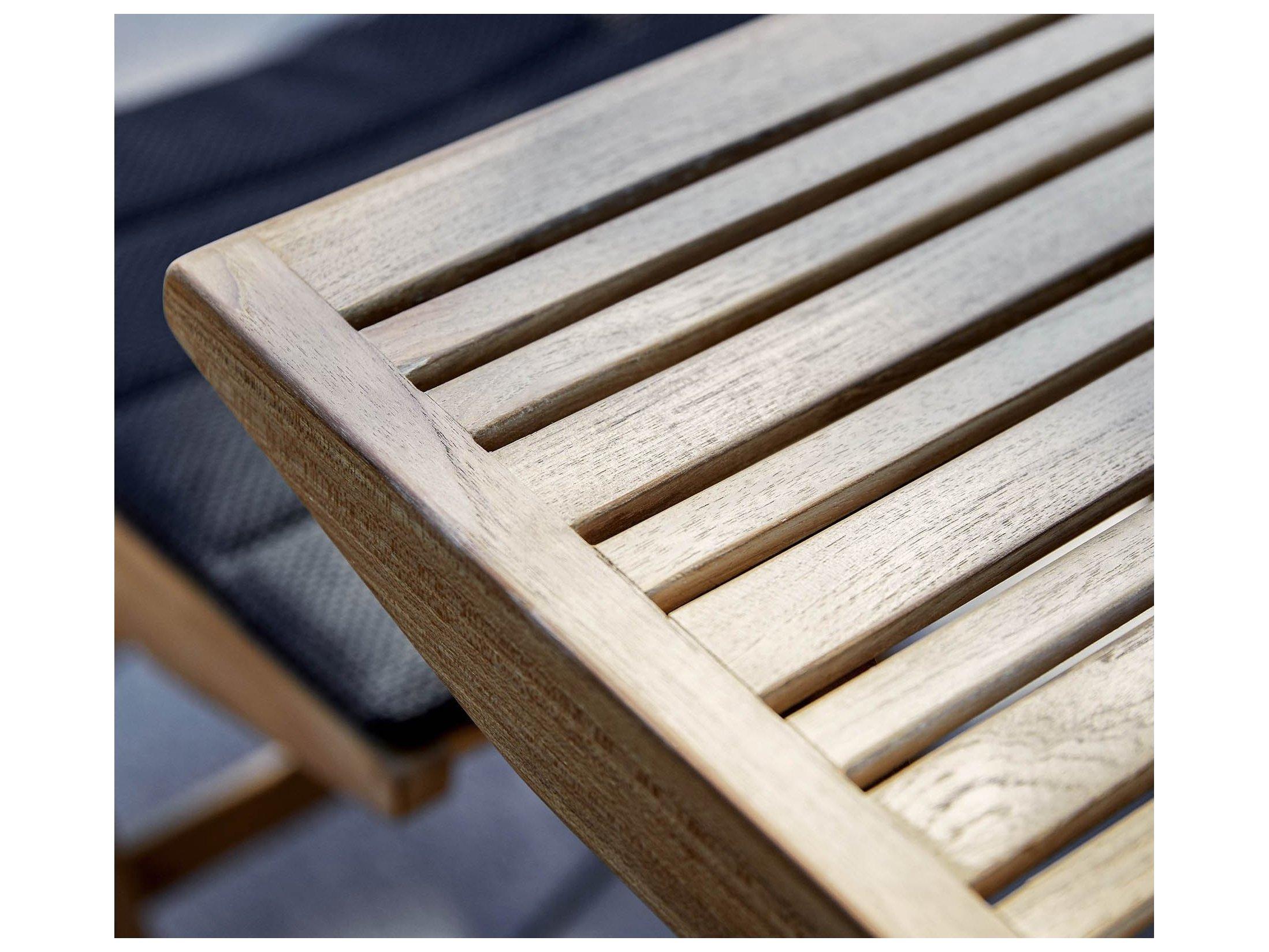 Cane Line Outdoor Flip Teak Small Square Folding Table