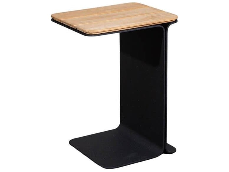 Cane Line Outdoor Mega Teak / Lava Grey Aluminum Rectangular End Table