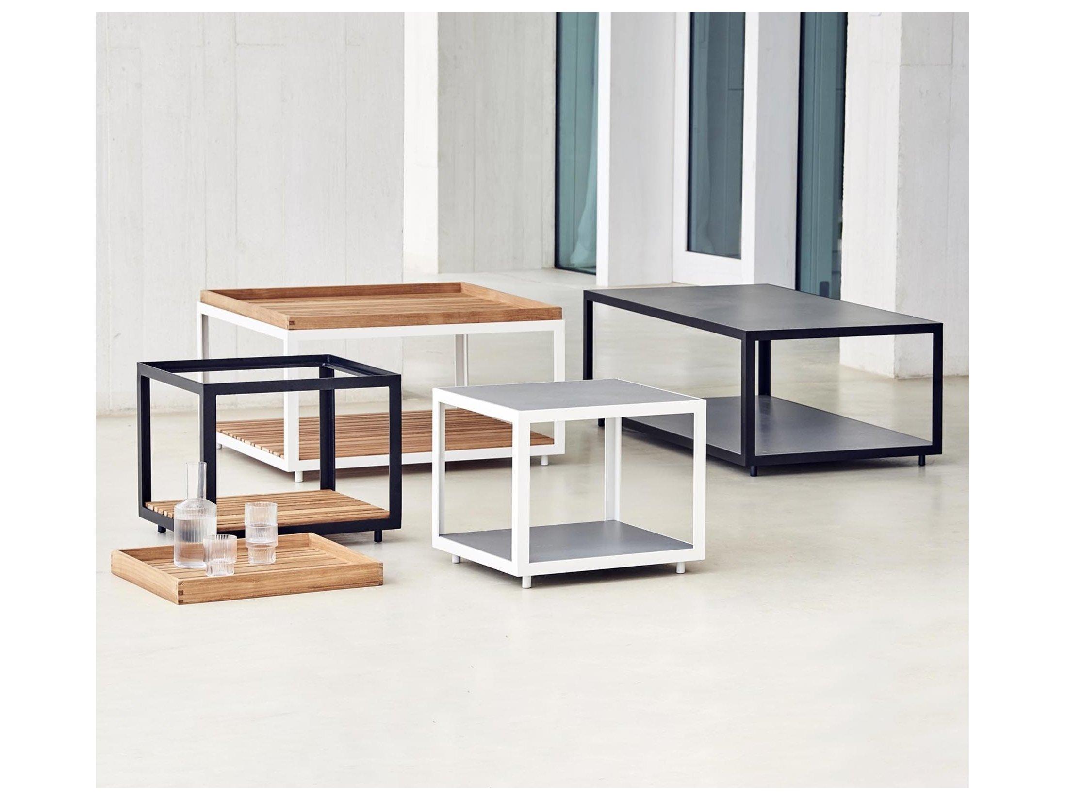 Cane Line Outdoor Level Aluminum Large Coffee Table Base