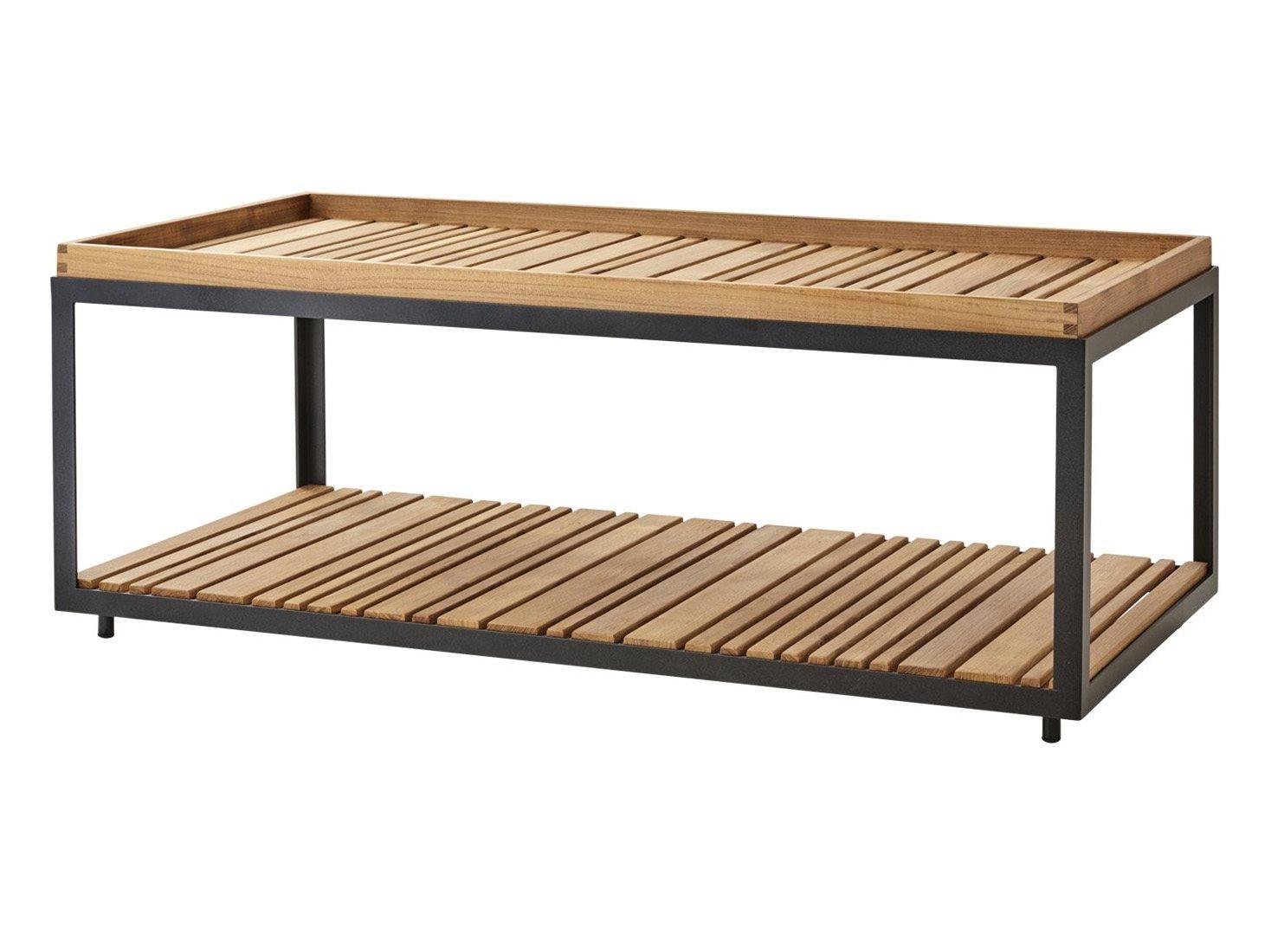 Cane Line Outdoor Level Aluminum Rectangular Coffee Table Base