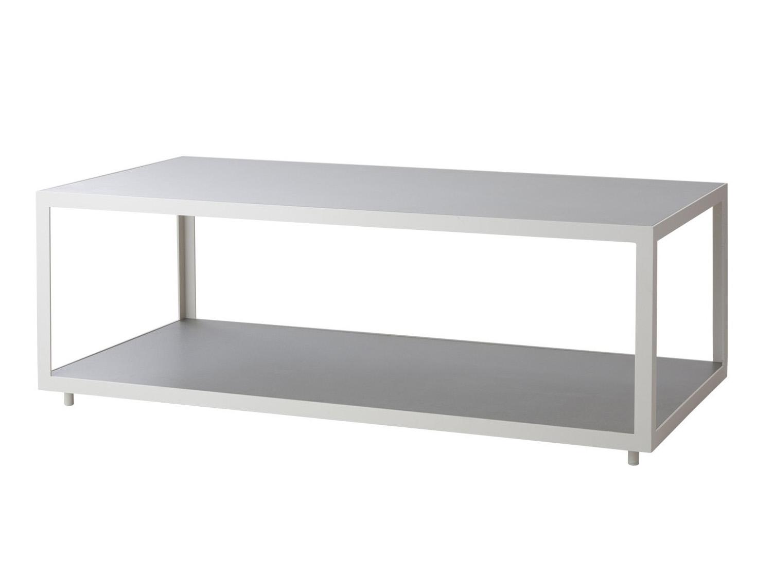 Cane Line Outdoor Level Aluminum Rectangular Coffee Table Base