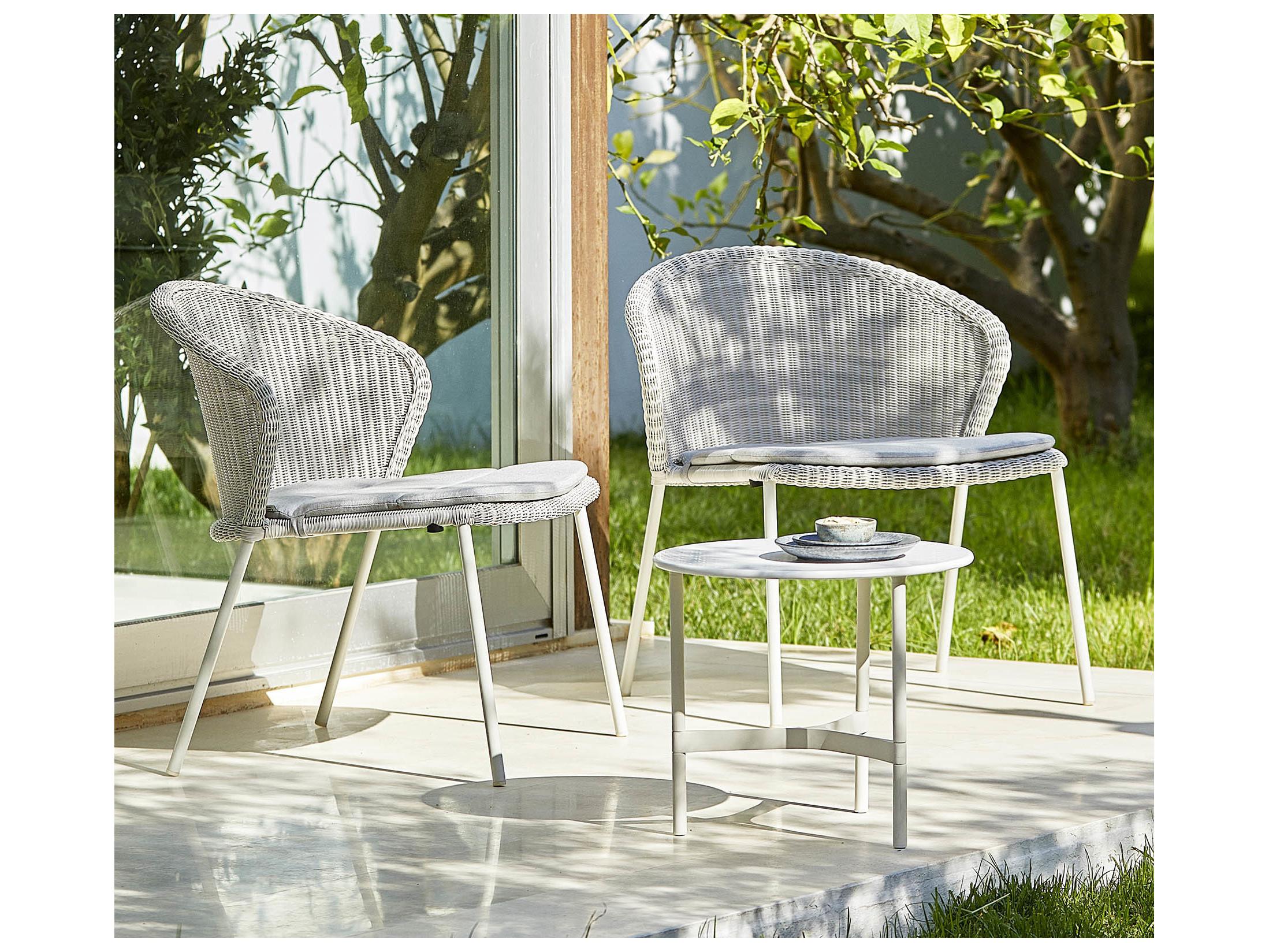 Cane Line Outdoor Twist Aluminum Small Coffee Table Base