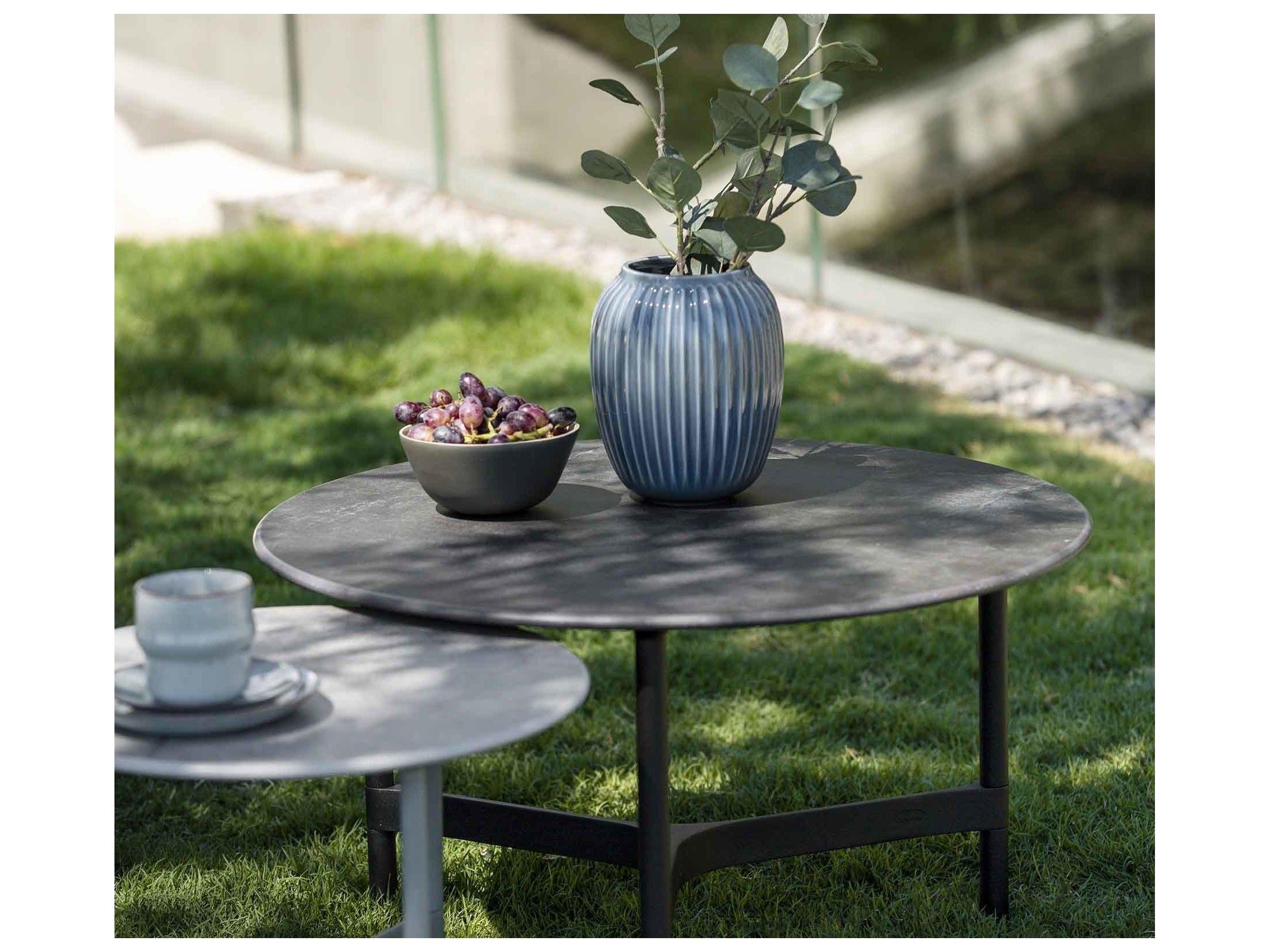 Cane Line Outdoor Twist Aluminum Medium Coffee Table Base