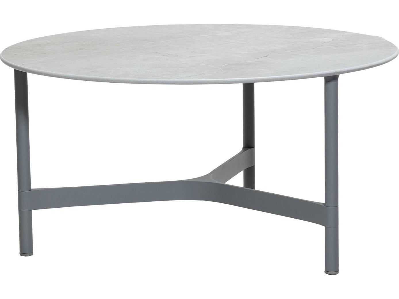 Cane Line Outdoor Twist Aluminum Large Coffee Table Base