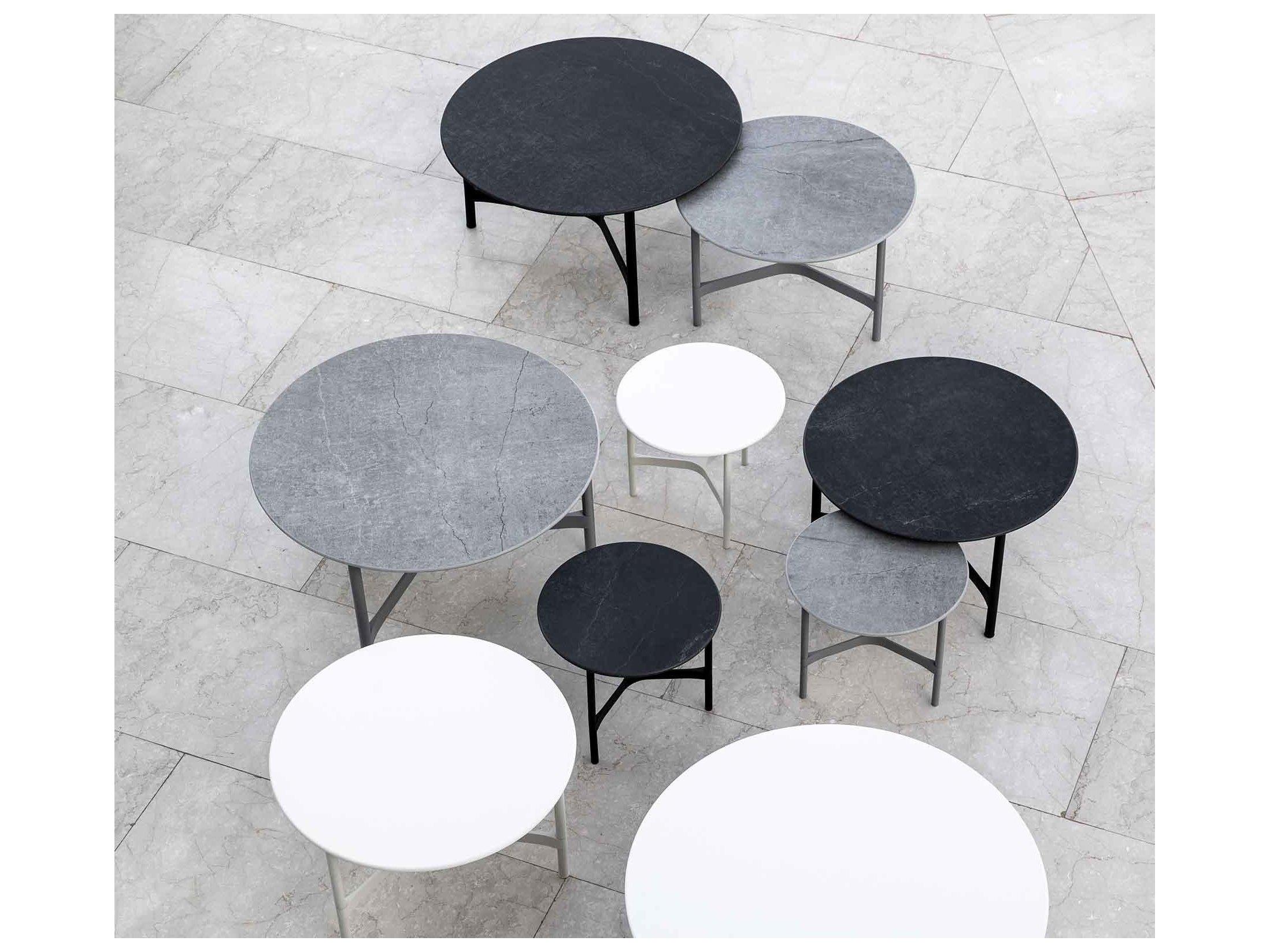 Cane Line Outdoor Twist Aluminum Large Coffee Table Base