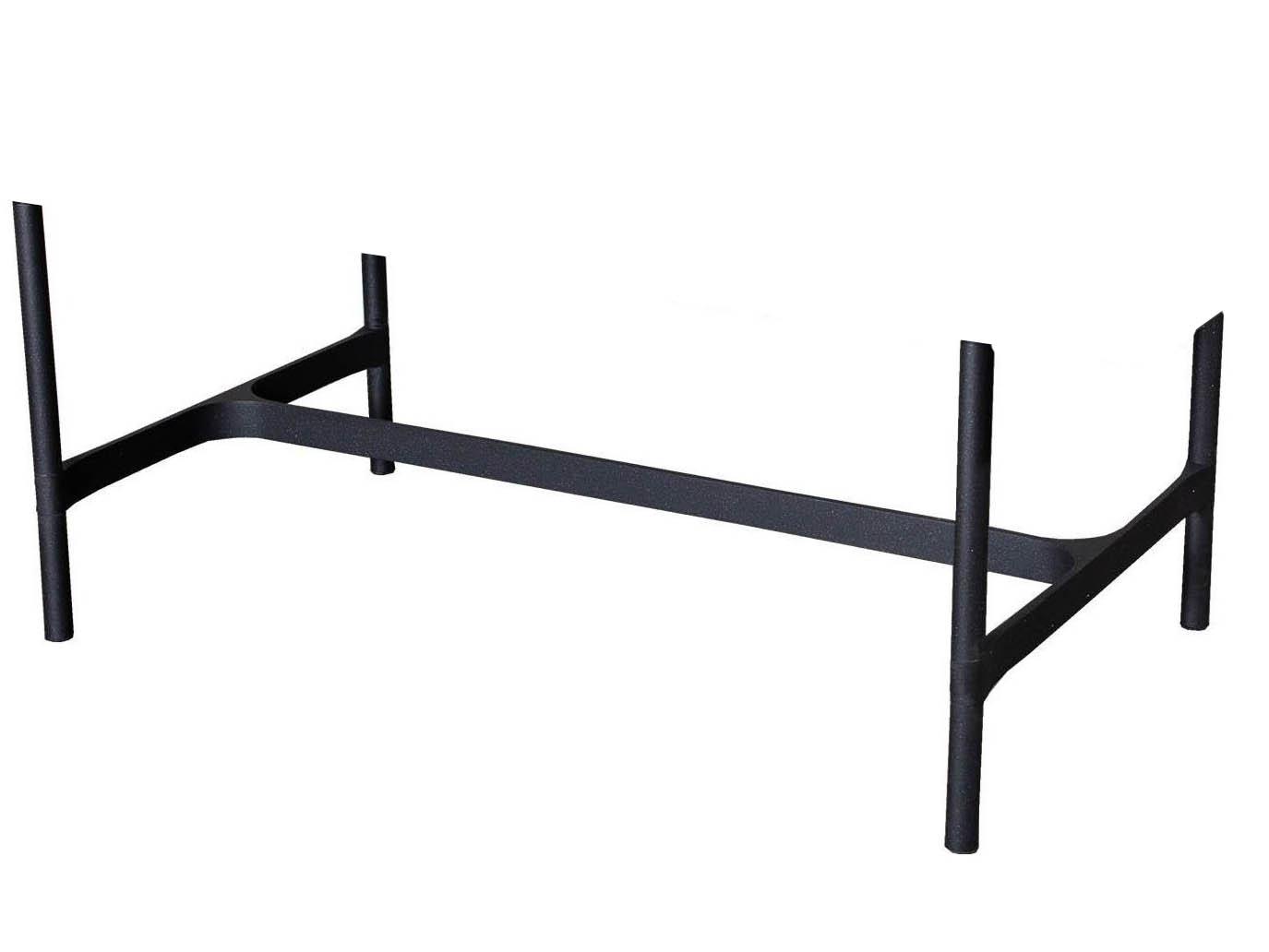 Cane Line Outdoor Twist Lava Grey Aluminum Coffee Table Base