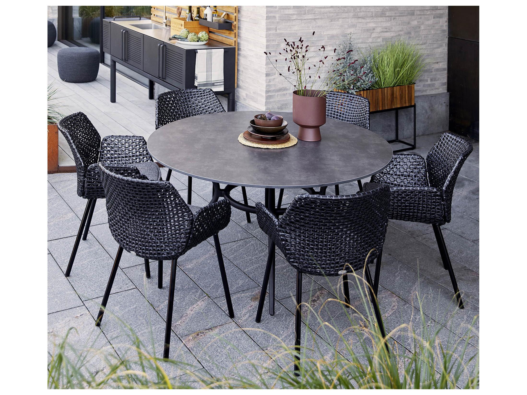 Cane Line Outdoor Joy Aluminum Round Dining Table Base