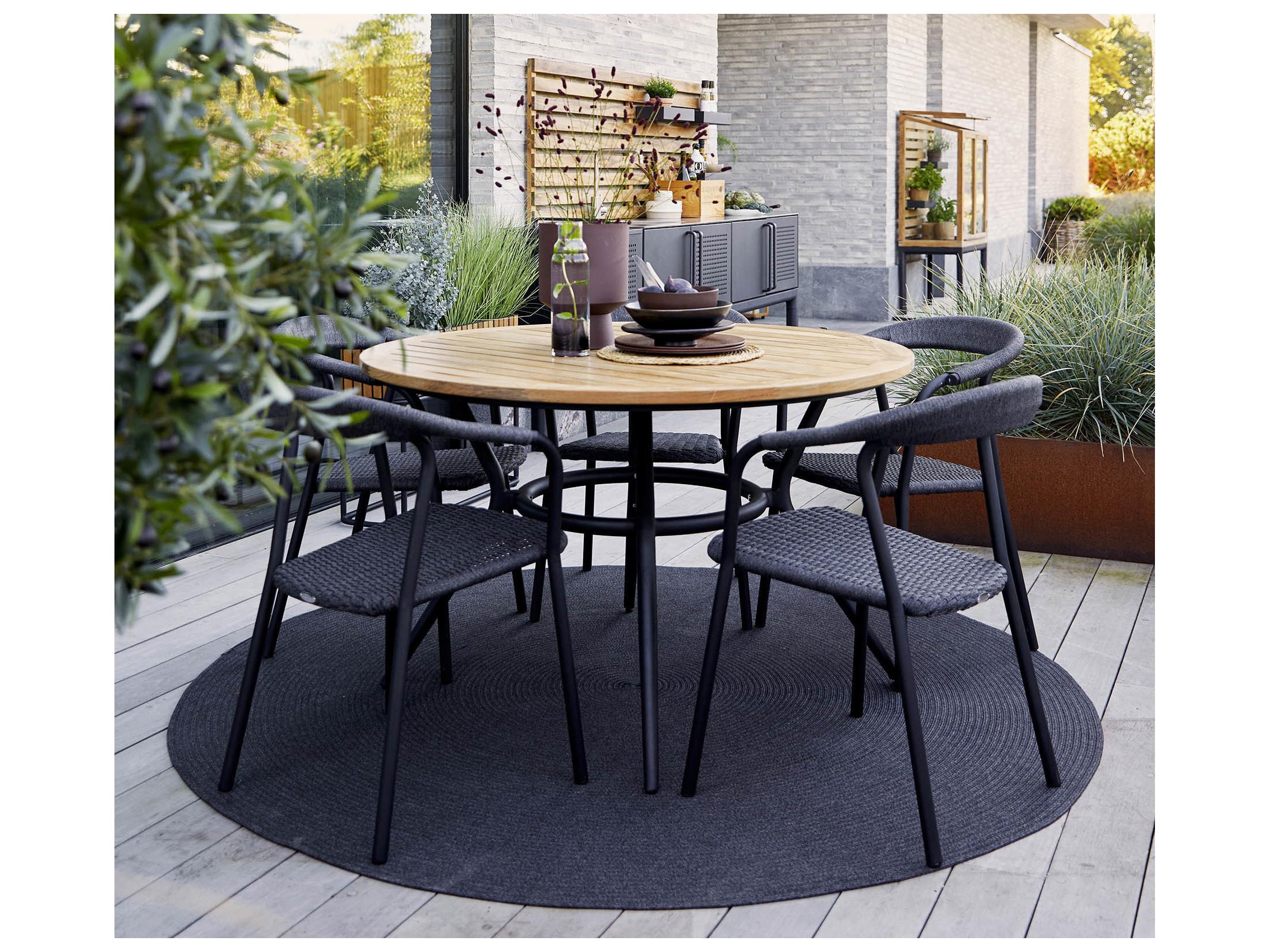Cane Line Outdoor Joy Aluminum Round Dining Table Base