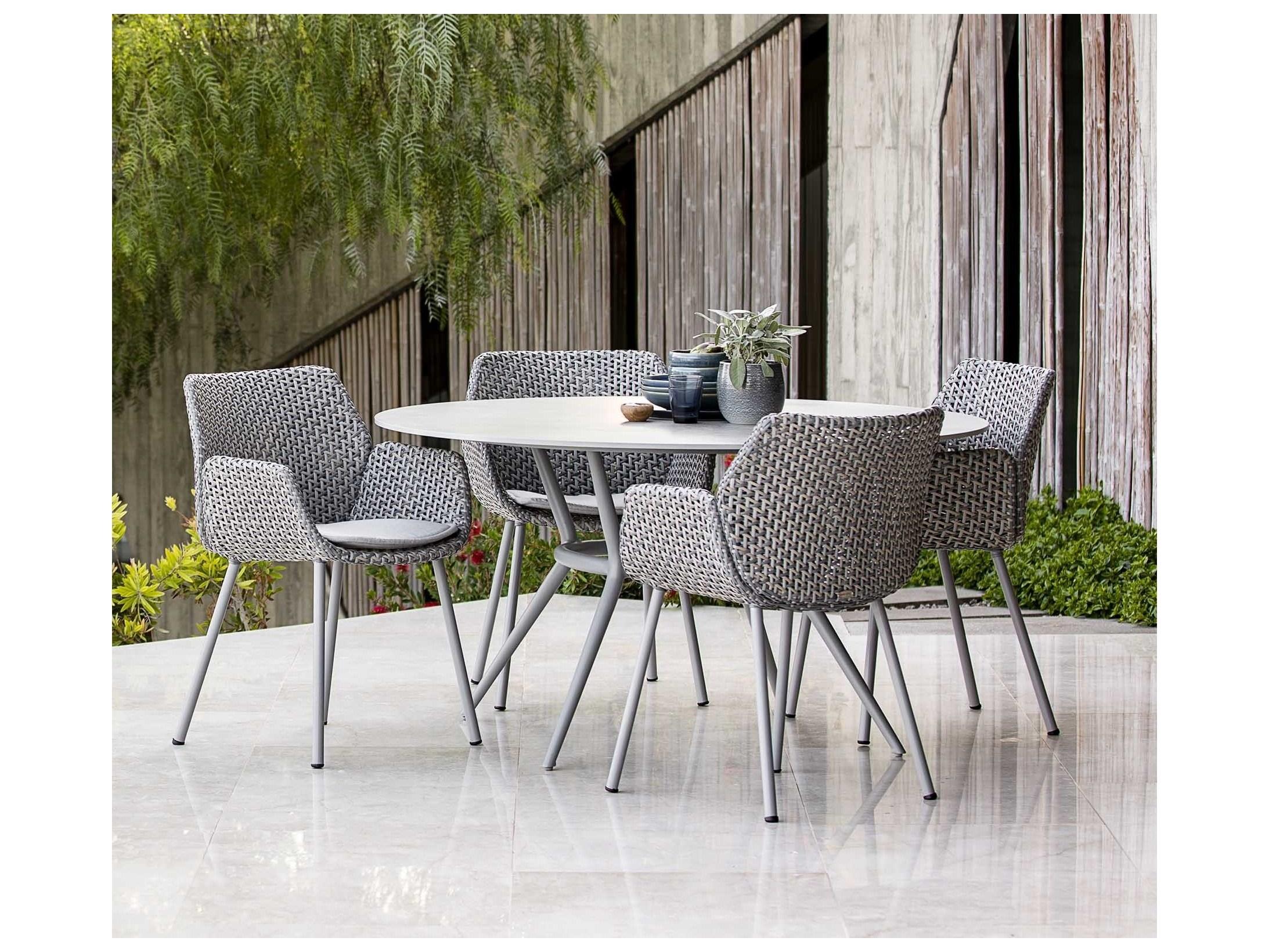 Cane Line Outdoor Joy Aluminum Round Dining Table Base