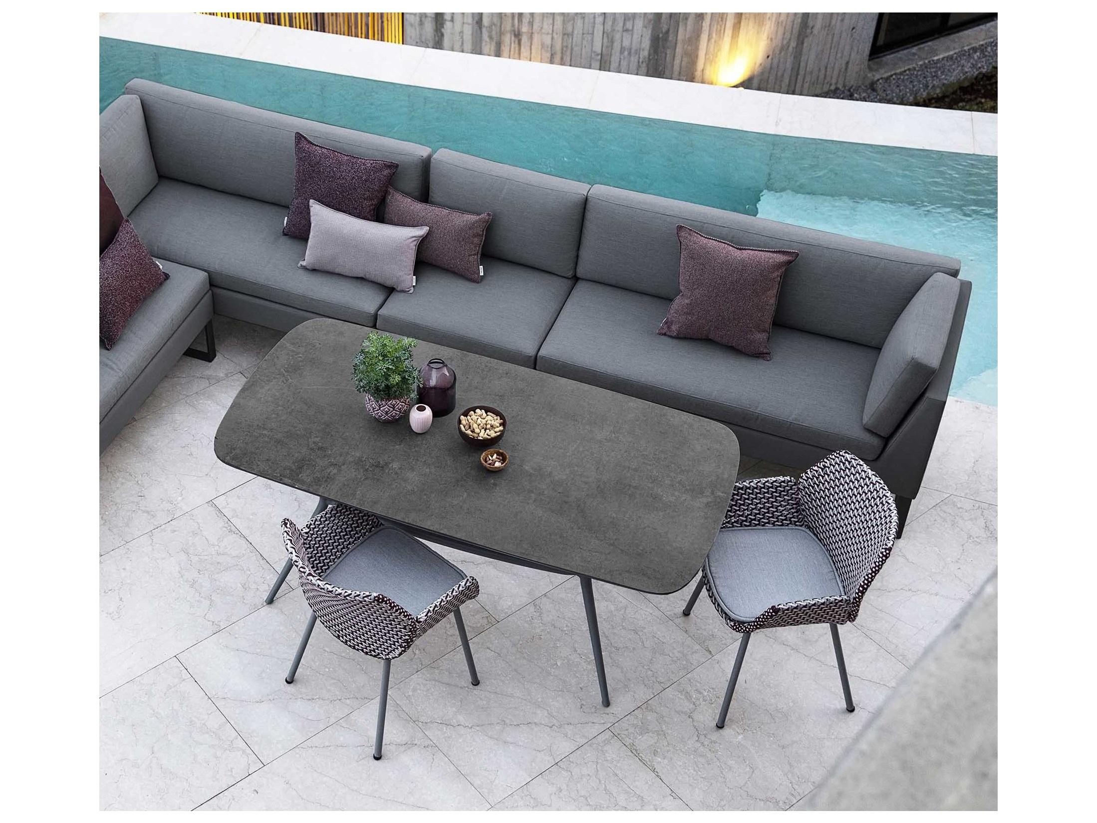 Cane Line Outdoor Joy Aluminum Oval Dining Table Base