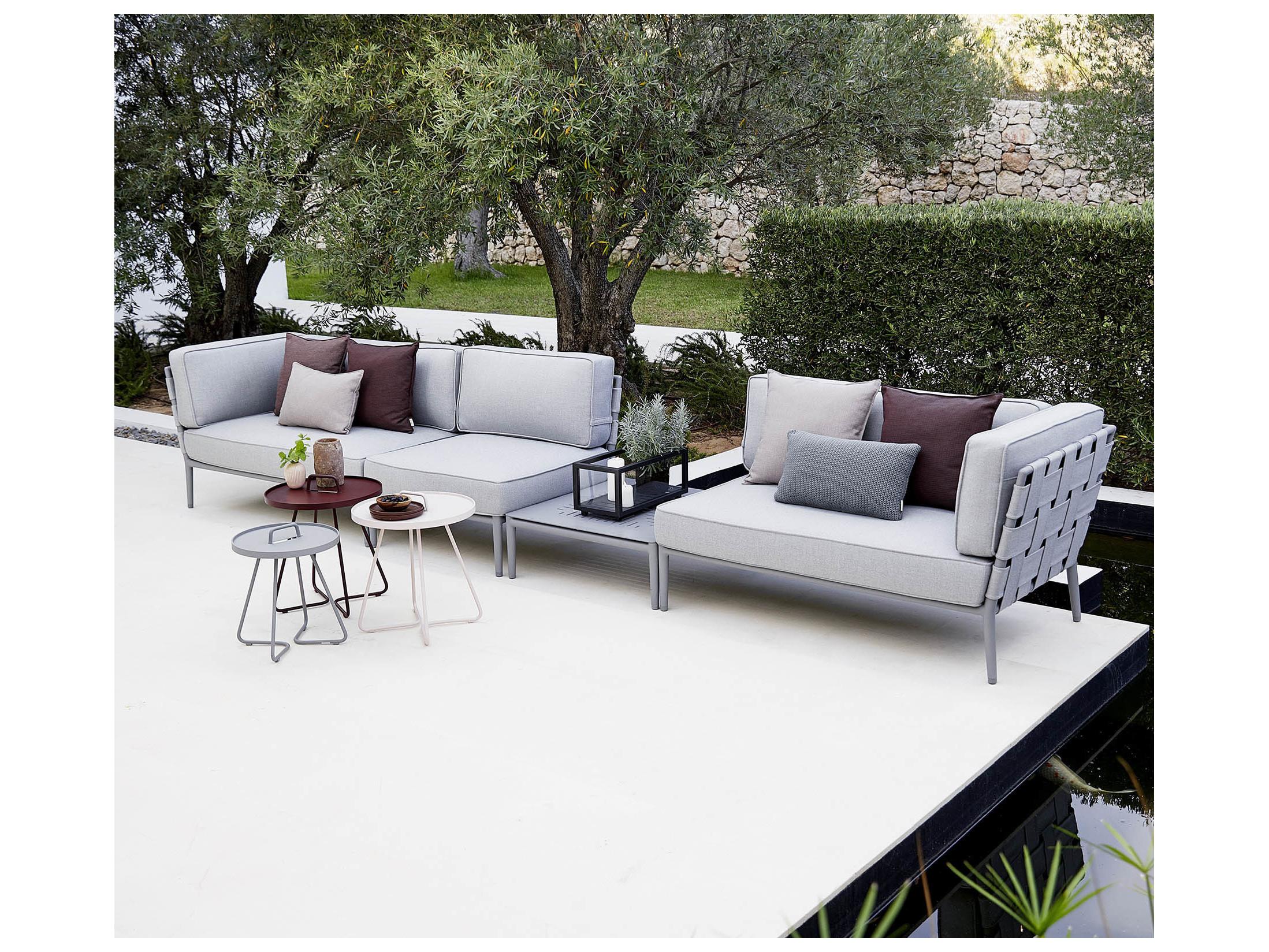 Cane Line Outdoor Conic Aluminum Square Coffee Table