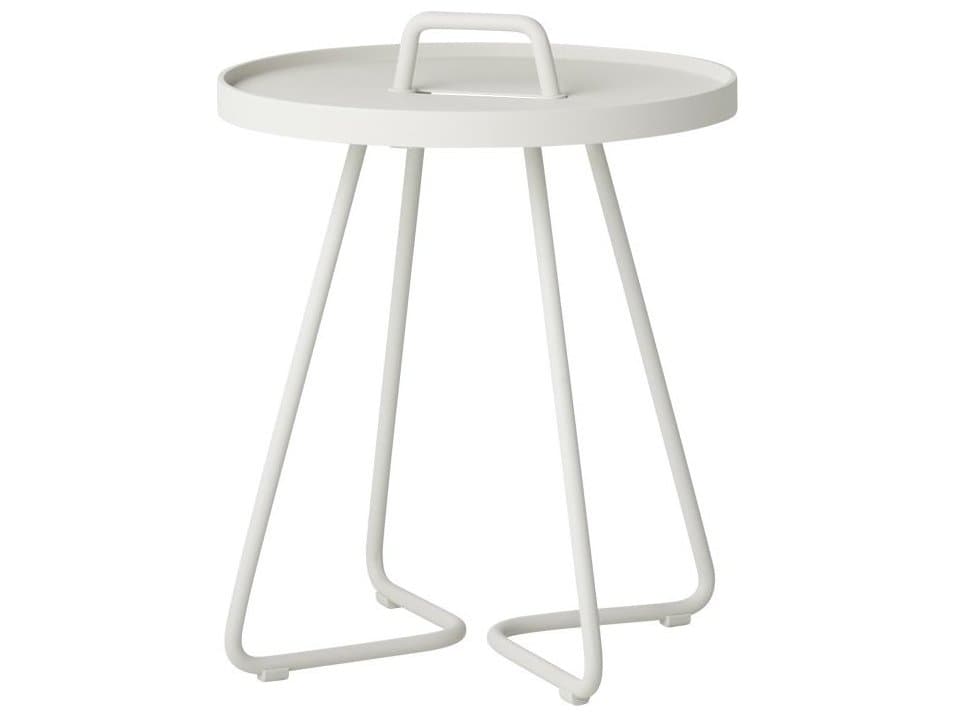 Cane Line Outdoor On-the-move Aluminum X-Small Round End Table