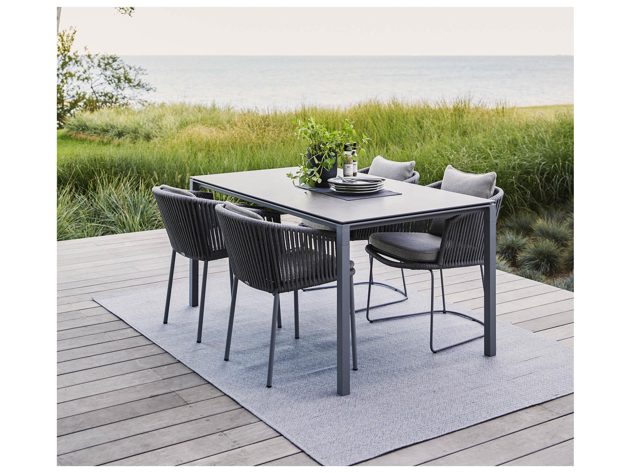 Cane Line Outdoor Pure Aluminum Dining Table Base