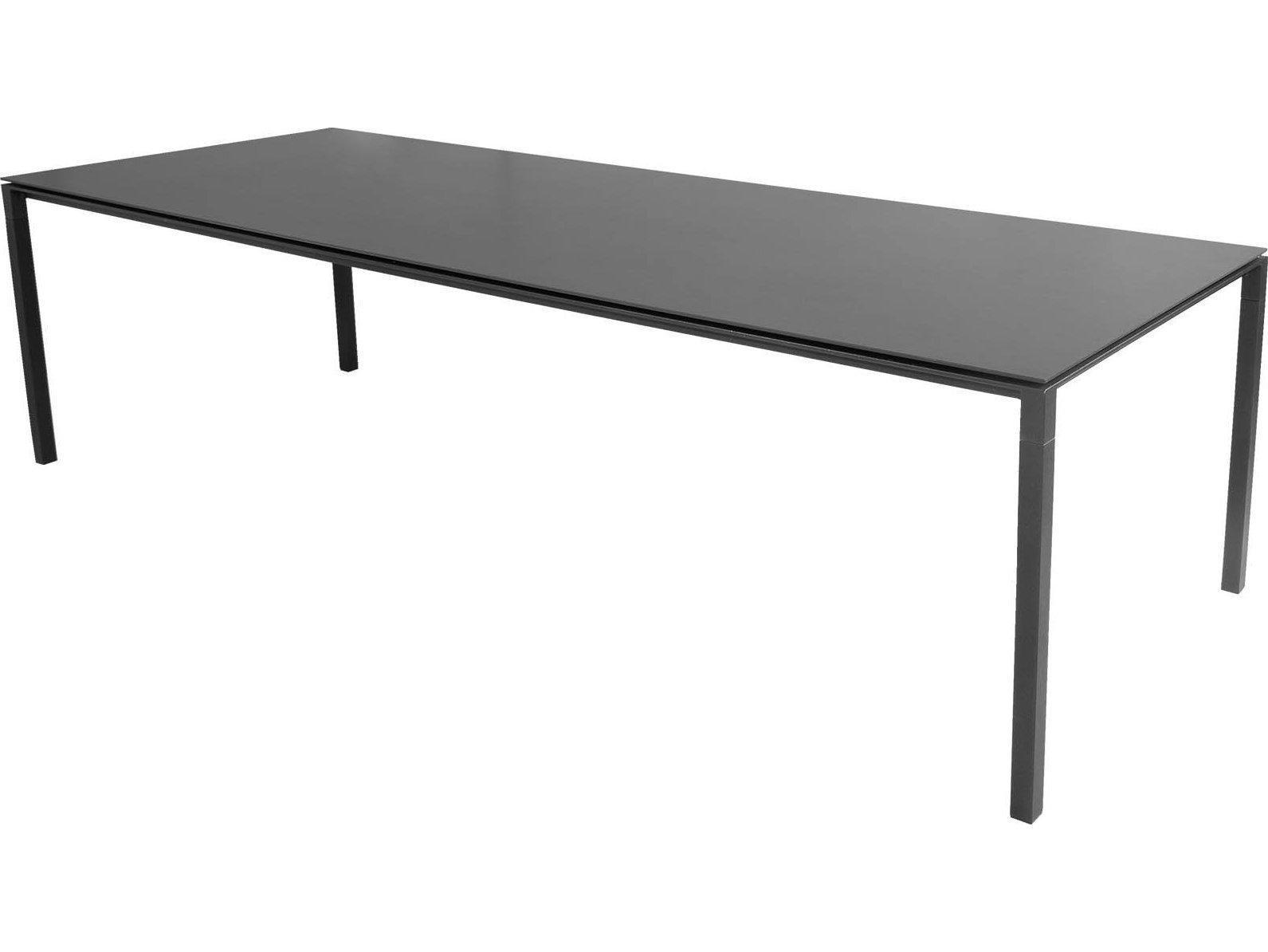Cane Line Outdoor Pure Aluminum Rectangular Dining Table Base
