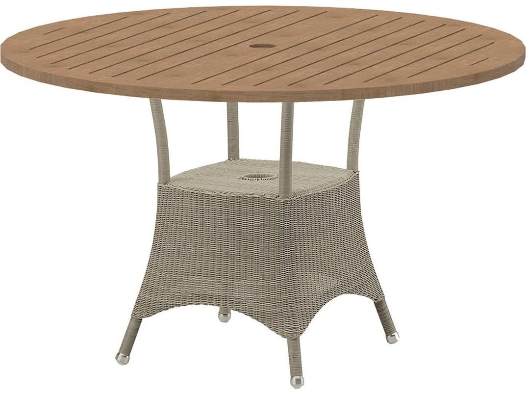 Cane Line Outdoor Lansing Wicker Small Dining Table Base
