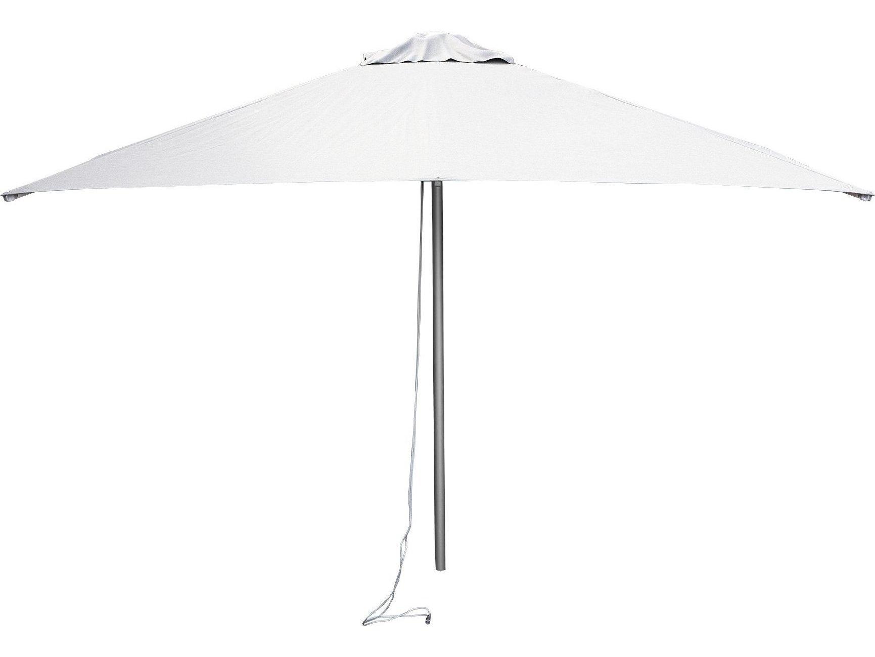 Cane Line Outdoor Harbour Parasol Aluminum 6.5 Foot Round Umbrella with Pulley System