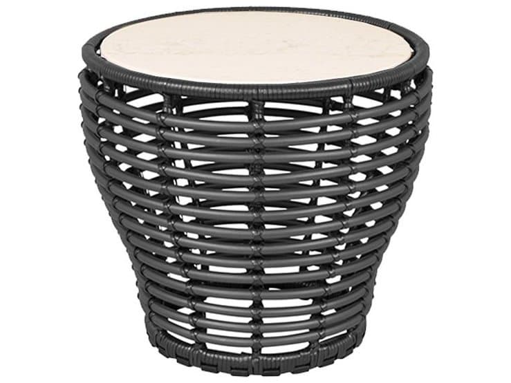 Cane Line Outdoor Basket Wicker Small Coffee Table Base