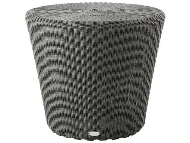Cane Line Outdoor Kingston Wicker 18'' Round End Table / Footstool