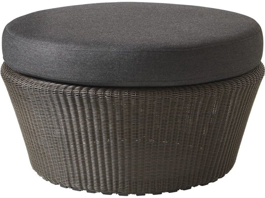 Cane Line Outdoor Kingston Wicker Large Footstool