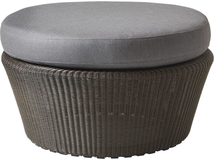 Cane Line Outdoor Kingston Wicker Large Footstool