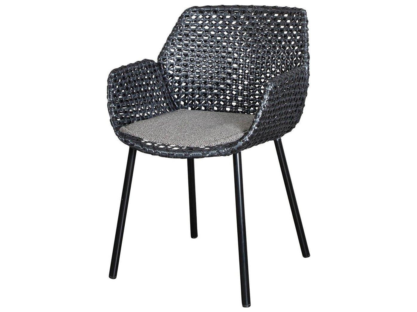 Cane Line Outdoor Vibe Aluminum Wicker Dining Arm Chair