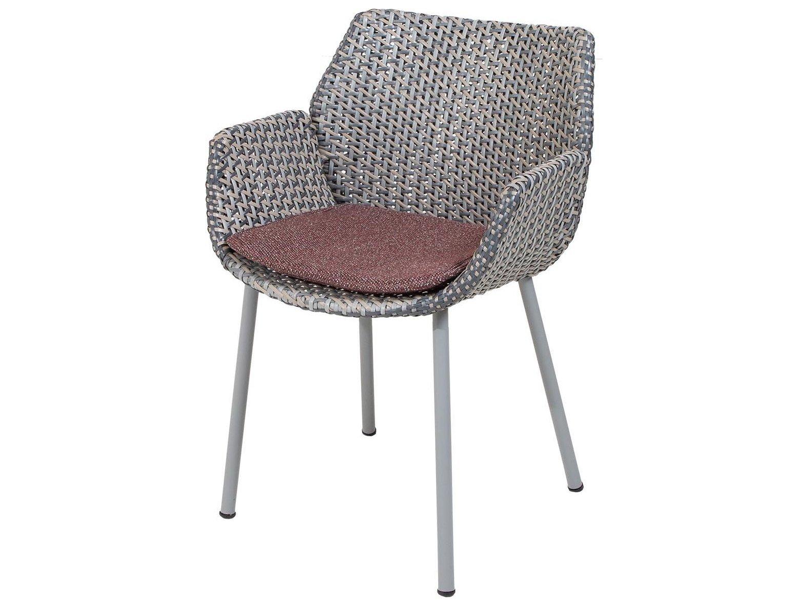 Cane Line Outdoor Vibe Aluminum Wicker Dining Arm Chair