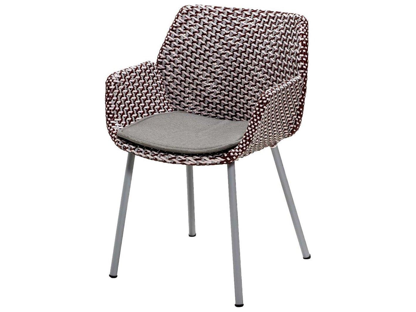 Cane Line Outdoor Vibe Aluminum Wicker Dining Arm Chair