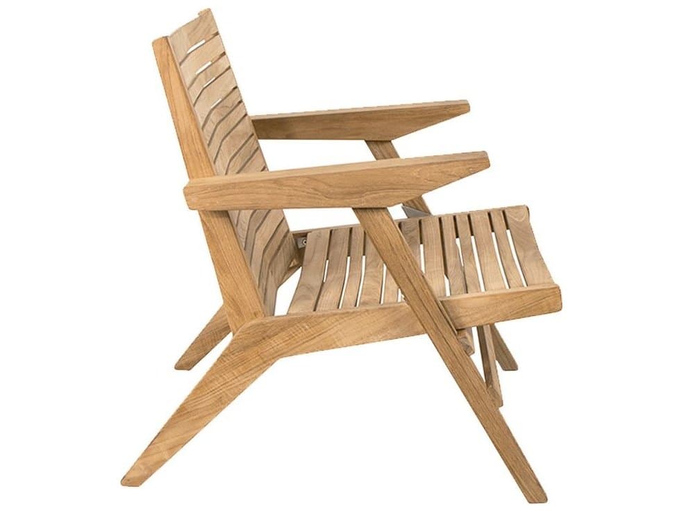 Cane Line Outdoor Flip Teak Lounge Chair