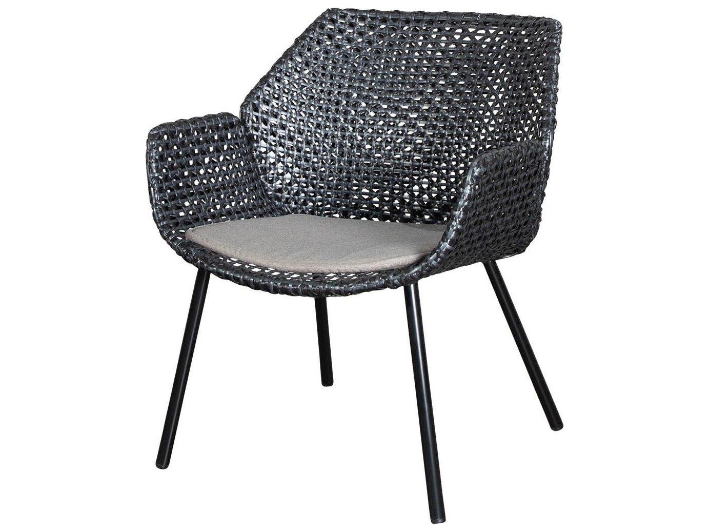 Cane Line Outdoor Vibe Aluminum Wicker Lounge Chair