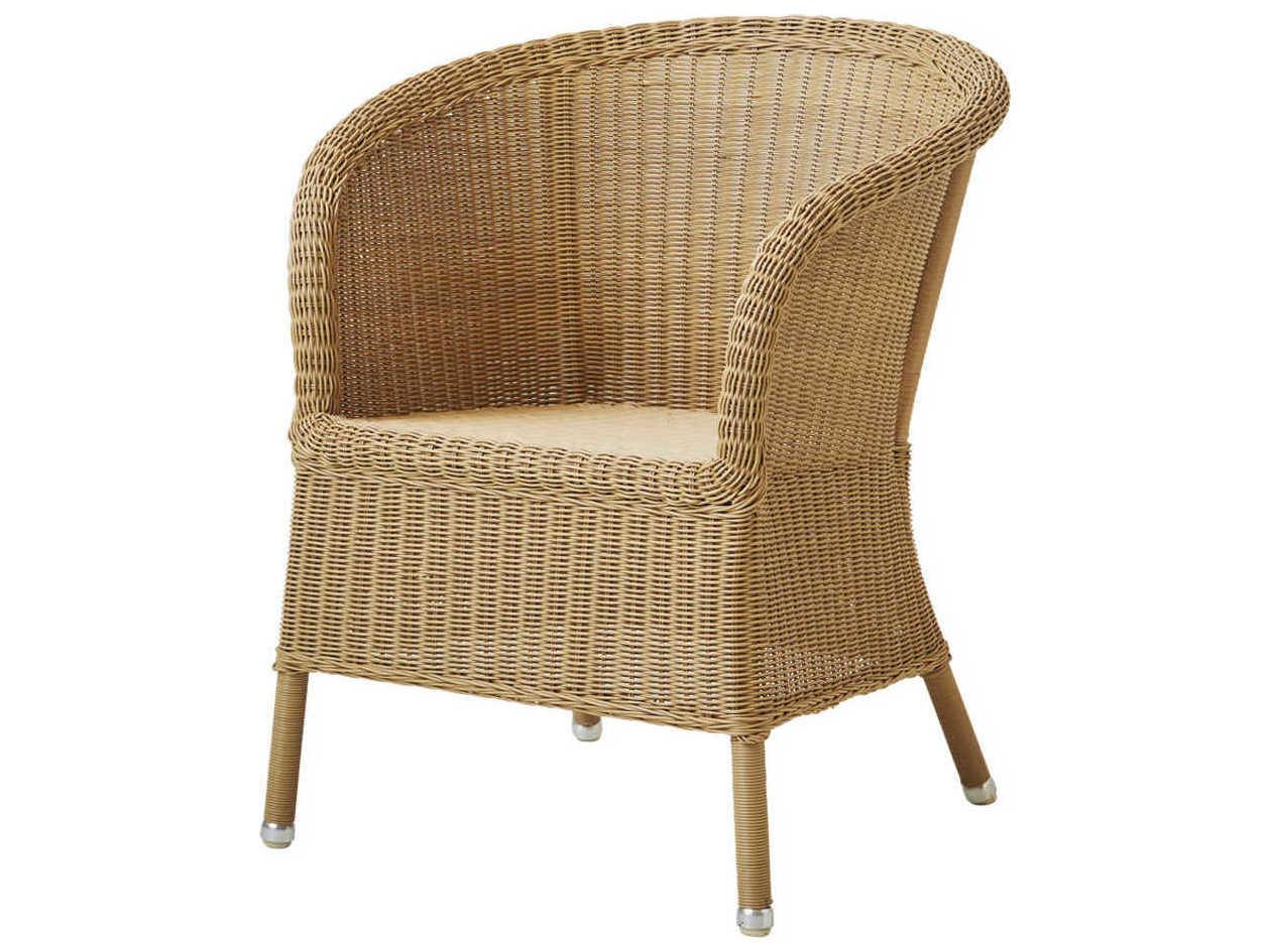 Cane Line Outdoor Derby Natural Wicker Dining Arm Chair