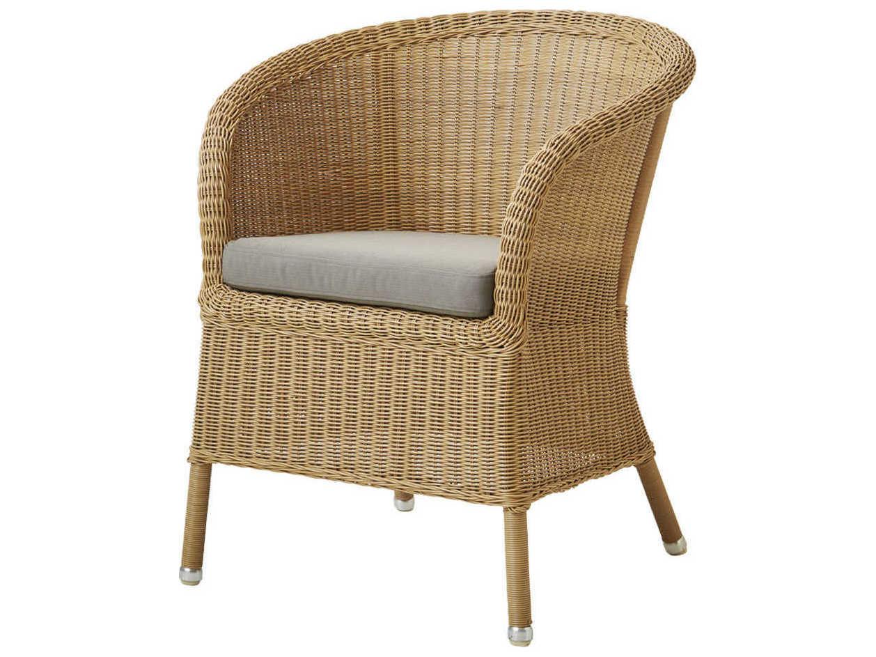 Cane Line Outdoor Derby Natural Wicker Dining Arm Chair