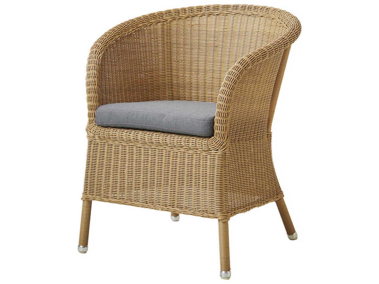 Cane Line Outdoor Derby Natural Wicker Dining Arm Chair