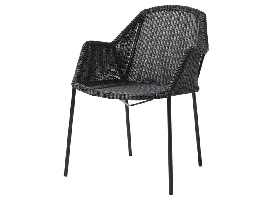 Cane Line Outdoor Breeze Aluminum Stackable Dining Arm Chair