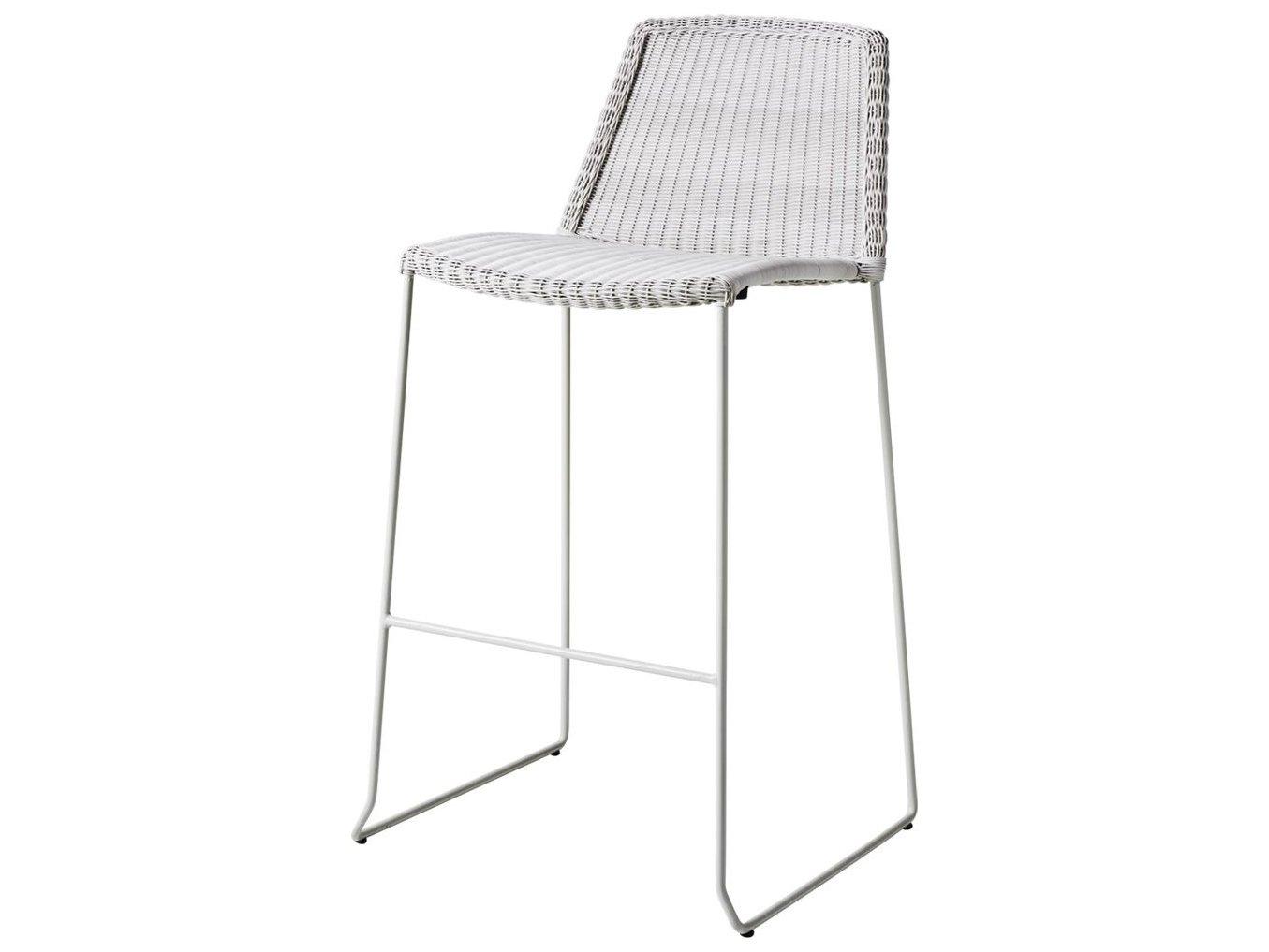 Cane Line Outdoor Breeze Aluminum Wicker Bar Side Chair
