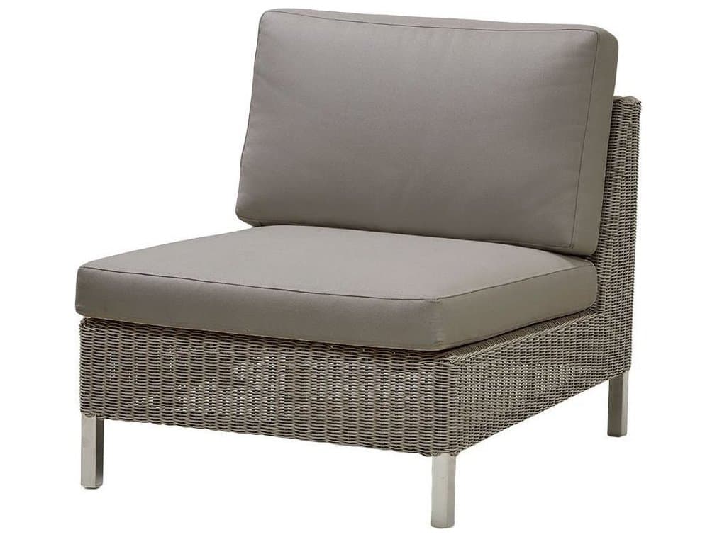 Cane Line Outdoor Connect Taupe Wicker Modular Lounge Chair