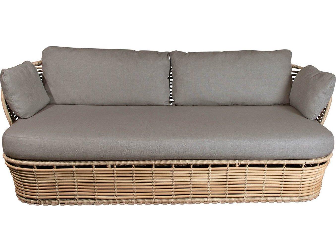 Cane Line Outdoor Basket Wicker Sofa