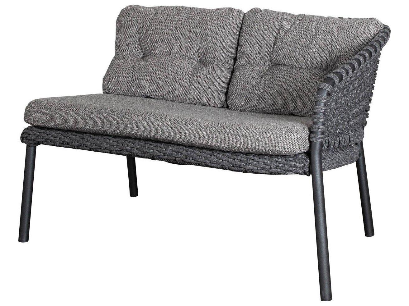 Cane Line Outdoor Ocean Aluminum Soft Rope Module Left Arm Sofa