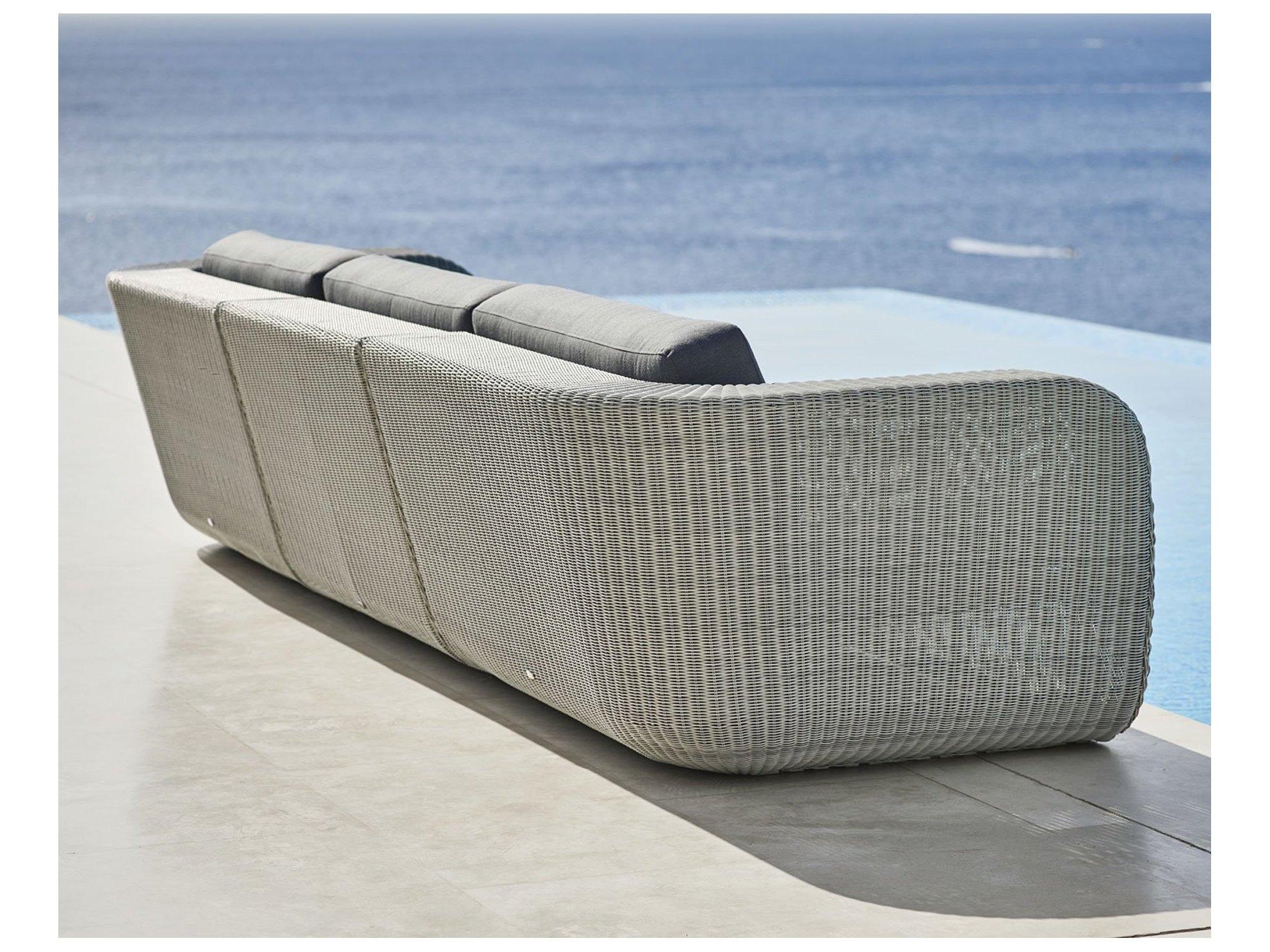 Cane Line Outdoor Savannah Wicker Right Arm Sofa