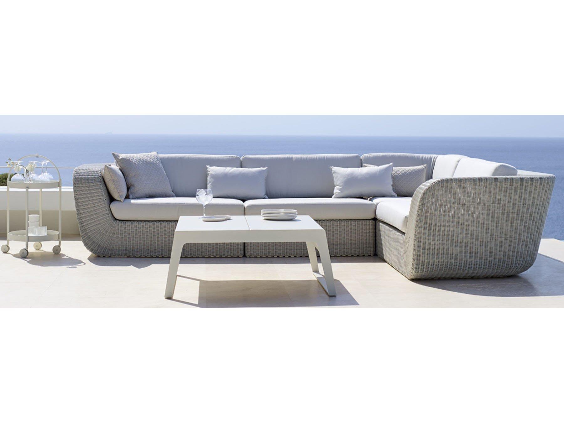 Cane Line Outdoor Savannah Wicker Left Arm Sofa