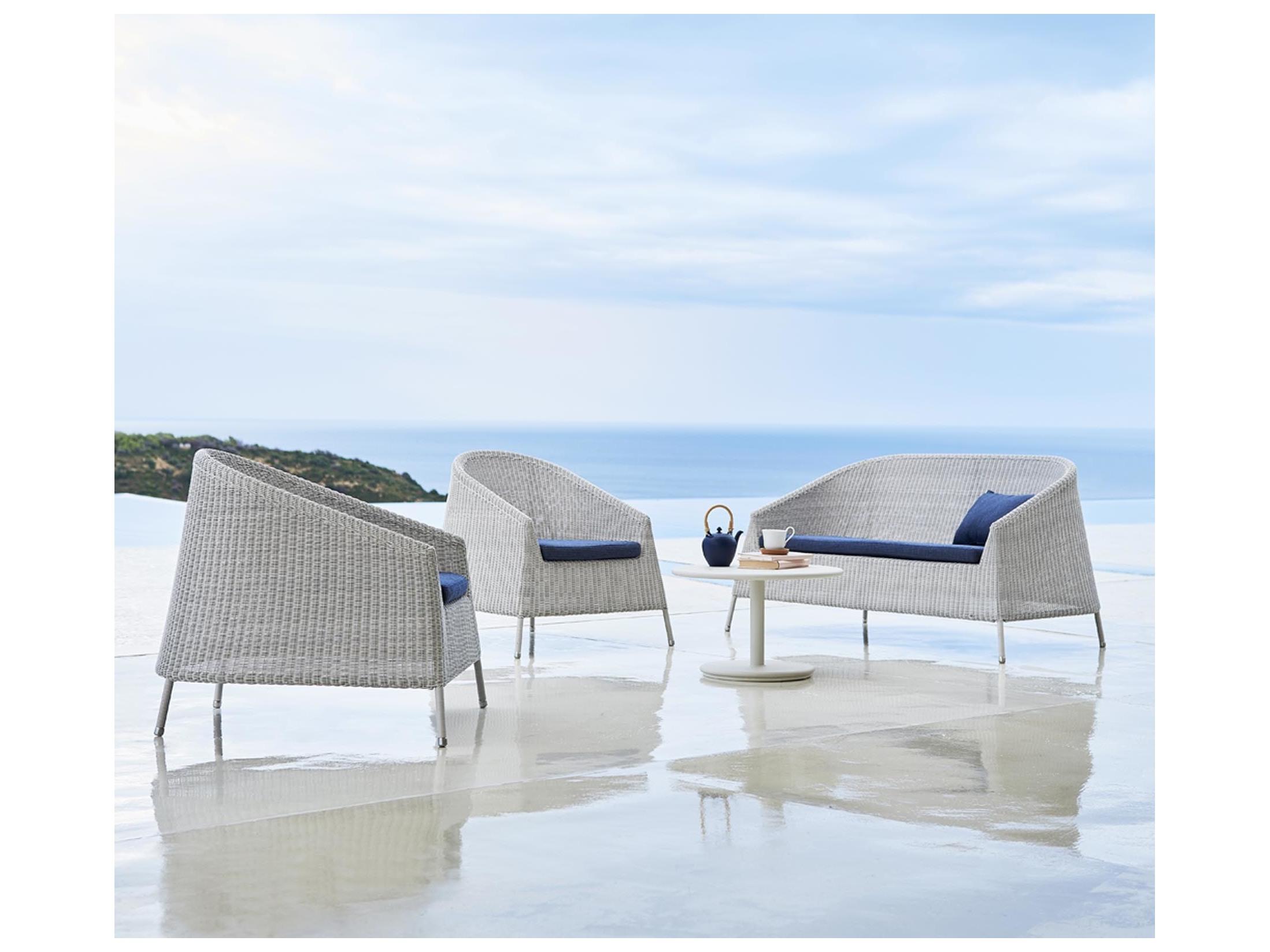 Cane Line Outdoor Kingston Wicker Stackable Sofa