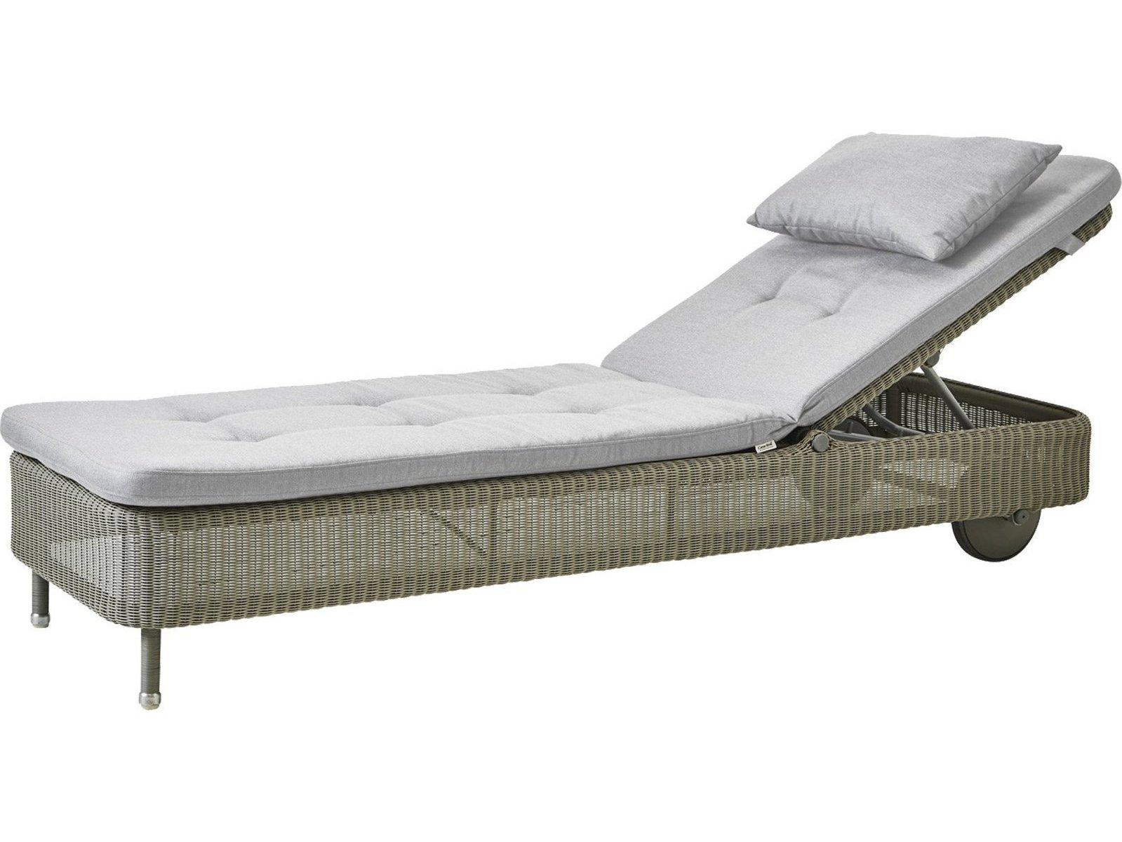 Cane Line Outdoor Presley Aluminum Wicker Sun Chaise Lounge