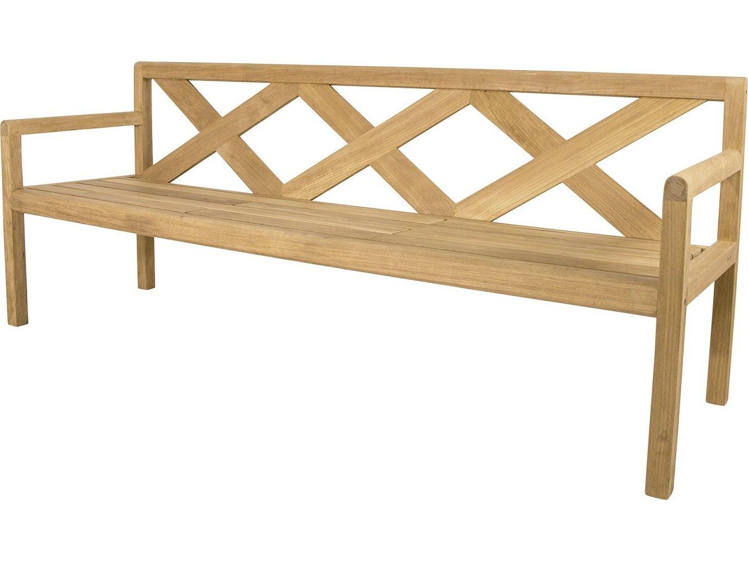 Cane Line Outdoor Grace Teak 3-Seater Bench